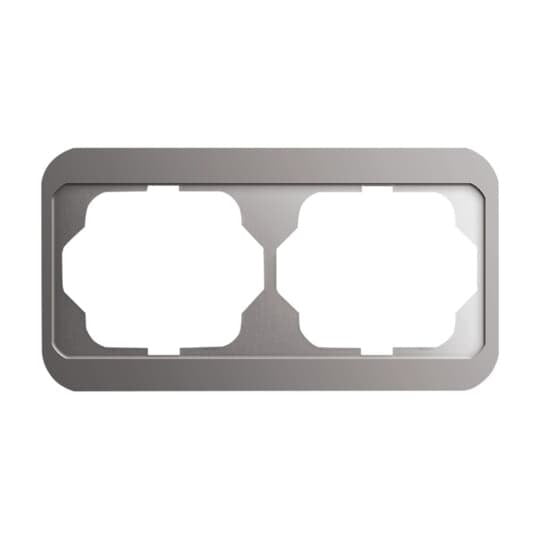 Busch-Jaeger - Abdeckrahmen Rahmen 2-fach 1722-20 platin, waager.alpha  − 1 Stück
