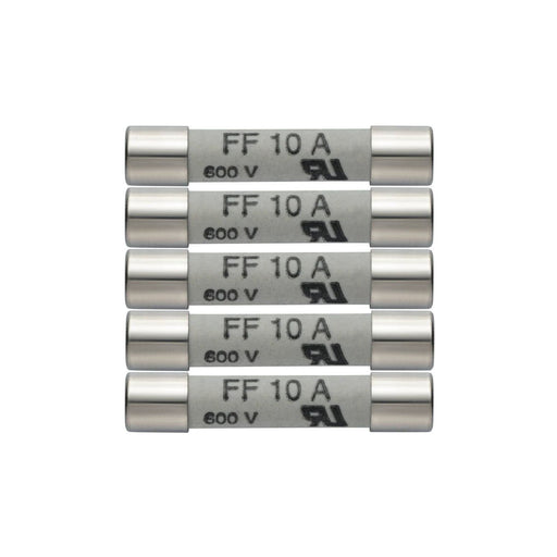 Testo - Zylindrische Sicherung Ersatz-Sicherungen 0590 0005 (VE5) 10A/600 V − 1 Packung