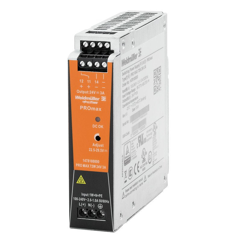 Weidmüller - Gleichstromversorgung Stromversorgung PRO MAX 70W 5V 14A 5V, 14A, 70W