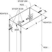 Niedax - Seitenwandprofil für Steigetrasse Steigetrassenverkleidung STVFA 500 S 500x3000mm − 3 Meter