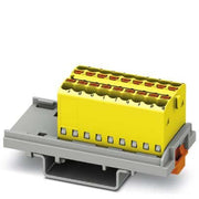 Phoenix Contact - Durchgangs-Reihenklemme Verteilerblock PTFIX 18X1,5-NS35 YE − 20 Stück