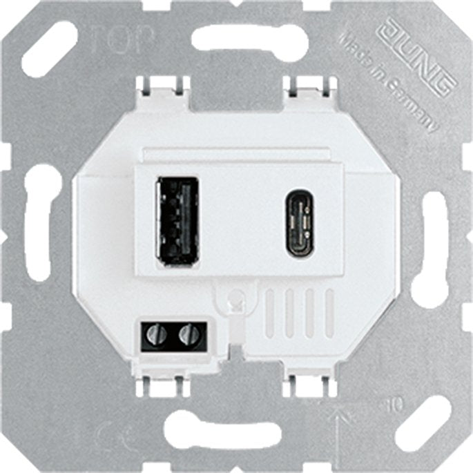 Jung - USB-Spannungsversorgung USB-Ladegerät USB 15 CA WW