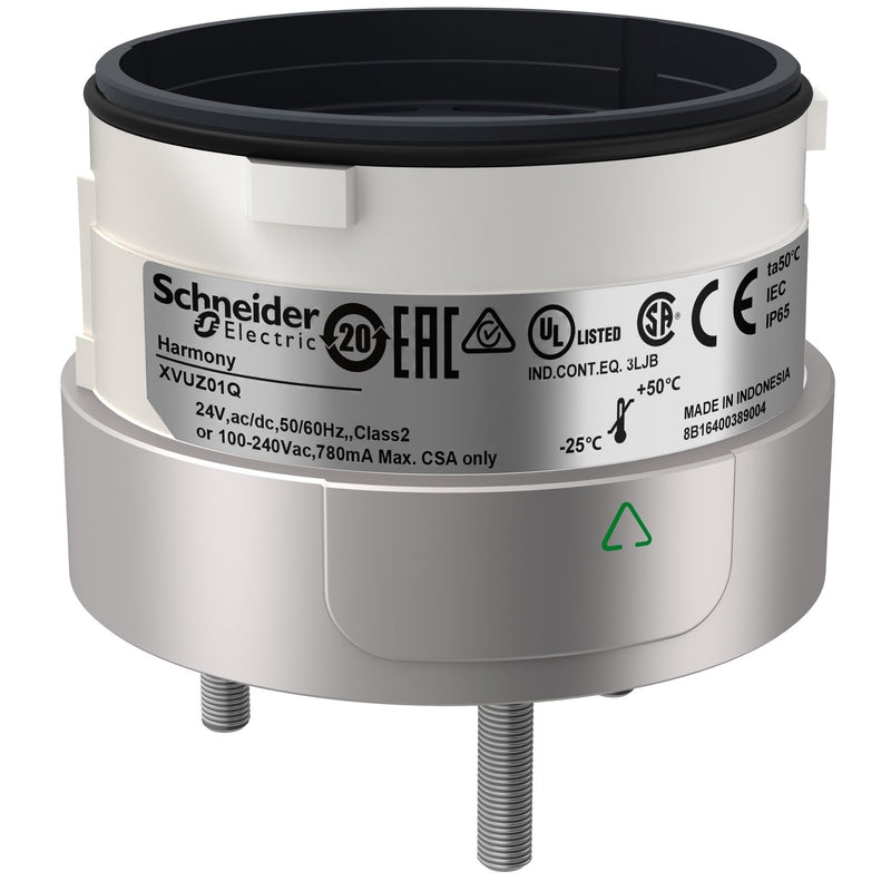 Schneider Electric - Signalsäulenelement, Fuß mit Rohr Montagefuß XVUZ01Q silber