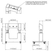 Vogels - Zubehör/Ersatzteile für Unterhaltungselektronik Trolley motorbetrieben PFTE7120 sw f.LED/LCD