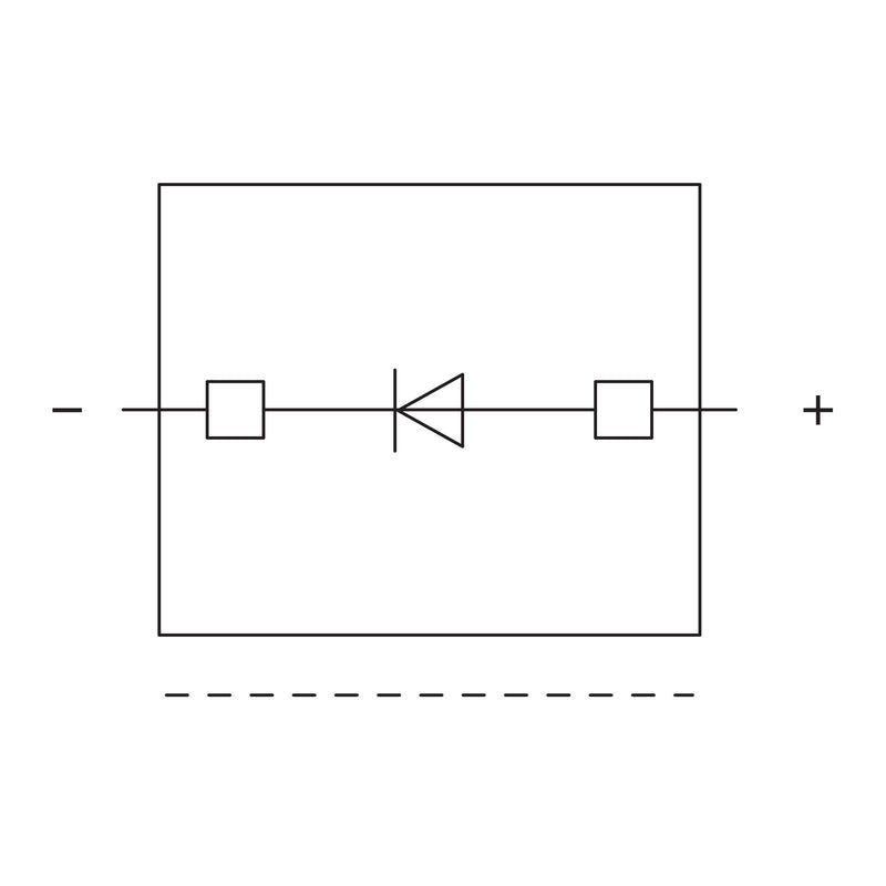 WAGO - Bauelementestecker Dioden-Baustein 280-801/281-411 als Freilaufdiode − 100 Stück