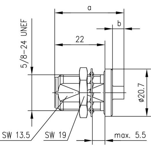 Telegärtner - Koax-Steckverbinder N-Kabeleinbaubuchse 100024011 G10 (UT-141)