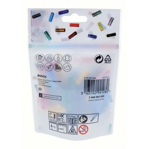 Bosch - Klebestick für Heißklebepistole Gluey Klebesticks 2608002005 Farb-Mix