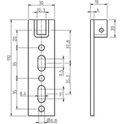 DELTA DORE - Zubehör/Ersatzteile für Tor-/Rollladenantriebe Antriebslager 4010-05 Fertigk. höhenverst