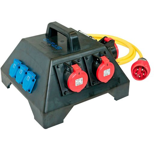 Gifas Electric - CEE-Steckdosen-Kombination (IEC 60309) Vollgummi-Verteiler 356-3103N63.003WD63