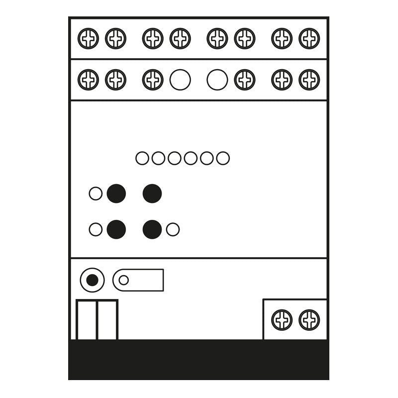 Jung - Bussystem-Schaltaktor KNX Raumaktor RA 23024 REGHE REG Gehäuse 4TE − 1 Stück
