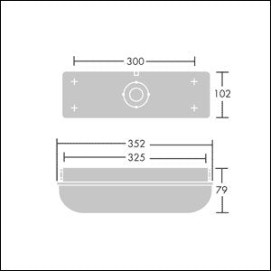 Thorn - Decken-/Wandleuchte LED-Wandleuchte ESCORT 800 840 HF E3 840, EB 3h