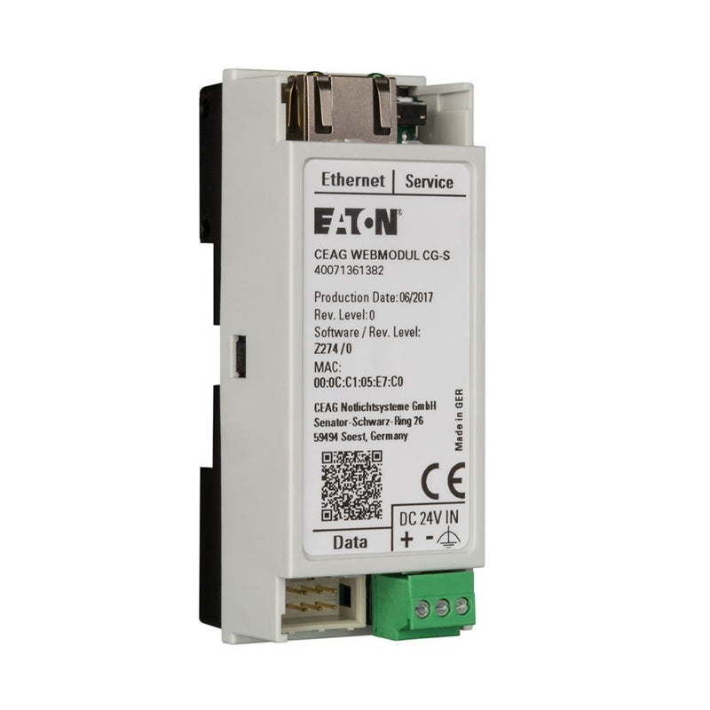 Ceag Notlichtsysteme - Überwachungseinrichtung für Notstromversorgung Leuchten Webmodul CG-S 40071361383 f. DIN-Tragschienenm