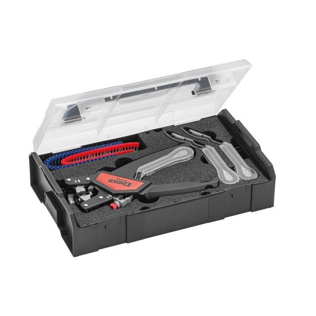 Cimco Werkzeuge - Abisolier-/Abmantelwerkzeug Quadro-Koffer 100728 komplett
