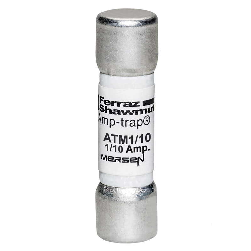 Mersen - Zylindrische Sicherung Sicherungseinsatz Midget ATM1/10 ATM 10x38 0,1A F − 10 Stück