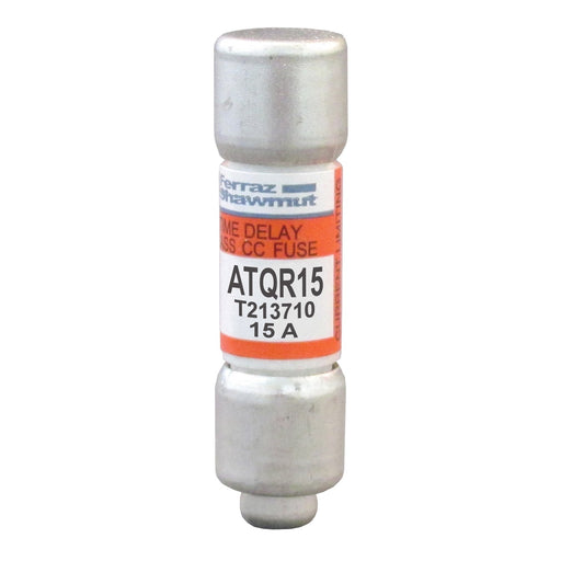 Mersen - Zylindrische Sicherung Sicherungseinsatz Class CC ATQR15 15A/600V 10x38 − 10 Stück