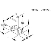 HKL - Nagelschelle (für Kabel) BI-Krallenschelle gr 2722/20 − 100 Stück