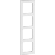 Peha - Abdeckrahmen Rahmen 4-fach gerillt alu D 20.574.53.70 waage/senkrecht