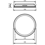 Philips Lighting - Decken-/Wandleuchte 3D-LED-Leuchte TCBRLR 46S #86435100 940
