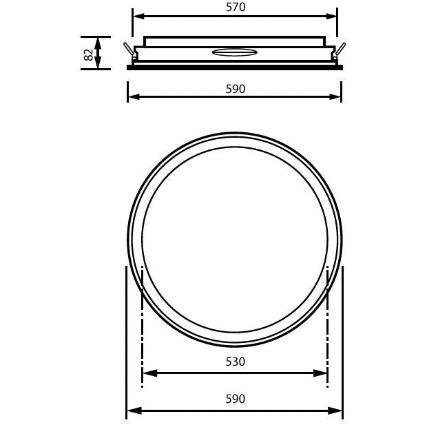 Philips Lighting - Decken-/Wandleuchte 3D-LED-Leuchte TCBRLR 46S #86435100 940