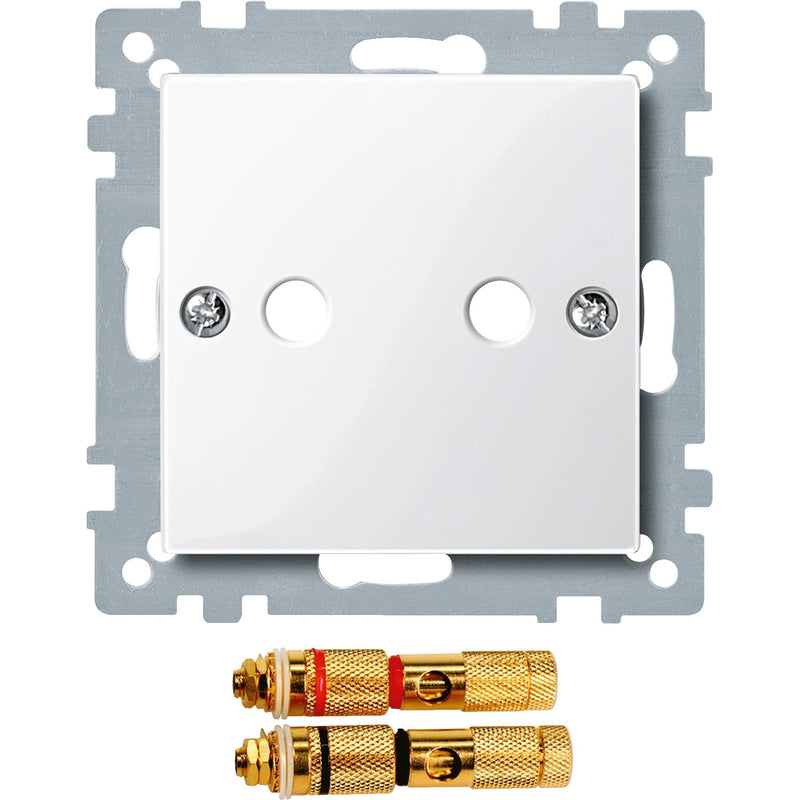 Merten - Einsatz/Abdeckung für Kommunikationstechnik Zentralplatte pws/gl 468819 mit Steckverbinder