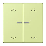 Jung - Abdeckung/Bedienelement für Installationsschalterprogramme Wippe mit Lichtleiter LC 102 KO5P 222 vert jaune clair