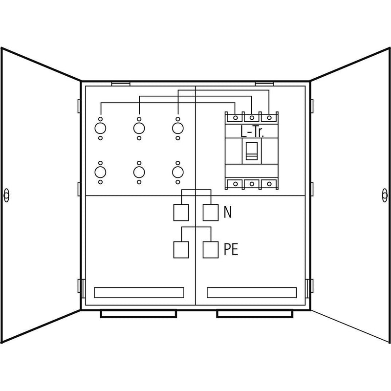 ABN - Zähler-Komplettschrank Wandlermeßschrank WMS121-55