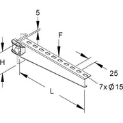 Niedax - Ausleger für Kabeltragsystem Ausleger KTT 250