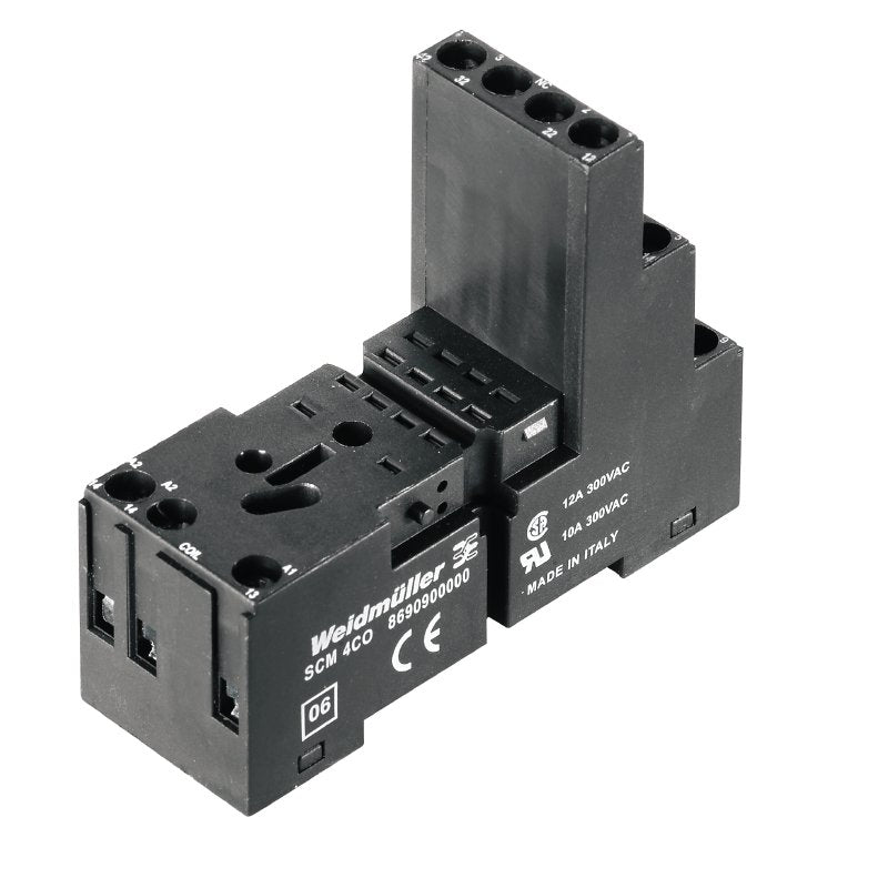 Weidmüller - Relaissockel 3 Wechsler SCM 3CO Schraubanschluss − 10 Stück