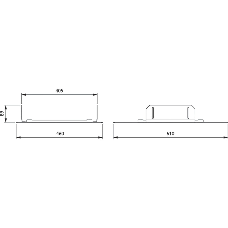 Philips Lighting - Mechanisches Zubehör/Ersatzteile für Leuchten Deckeneinbaurahmen ZBP333CFRML560W410WH