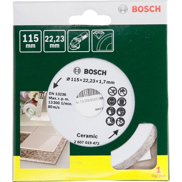 Bosch - Trenn-/Schleifscheibe Diamanttrennscheibe für 2607019472 Fliesen Durchmesser: