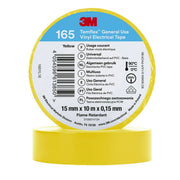 3M - Klebeband PVC Elektro-Isolierband Temflex165 gelb15X10 165YL1E