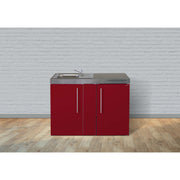 Stengel - Mini-Küche Miniküche Premiumline MPBR120Bli Bordeauxrot