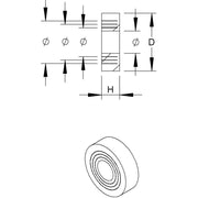 HKL - Dichtring, flach Dichtring 1603/09 − 100 Stück