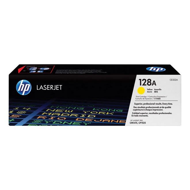 HP - Verbrauchsmaterial für Telefax/Drucker/MFC Lasertoner CE322A ge 1.300 Seiten,gelb