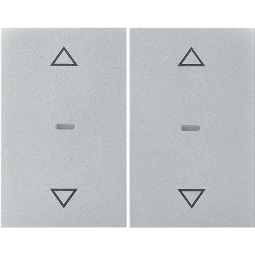 Berker - Abdeckung/Bedienelement für Installationsschalterprogramme Abdeckung Tastsensor-Modul 80961371 2-fach alu