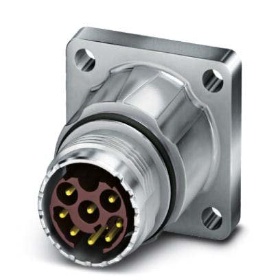 Phoenix Contact - Rundsteckverbinder, feldkonfektionierbar (Industriesteckverbinder) Gerätesteckverbinder ST-08P1N8AW500S Hinterwand