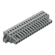 WAGO - Kabelsteckverbinder für Leiterplattensteckverbinder 1-Leiter-Federleiste 231-117/027-000 CAGECLAMP,2,5 mm²,gr − 10 Stück