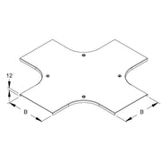 Niedax - Deckel Kreuzstück für Kabeltragsystem Deckel für Kreuzung RKSCDV 100 S Breite 105,5mm