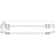 DEHN - Zubehör/Ersatzteile für Erdung und Blitzschutz Erdungsleitung EL16L355M2KSO810 16mm2/L 3,5m schw