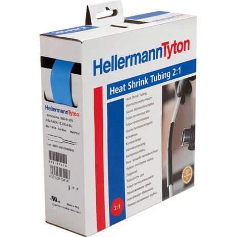HellermannTyton - Schrumpfschlauch HIS-3/8-POX-BU 5m D 9,5/4,7 bl