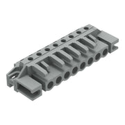 WAGO - Leiterplattensteckverbinder THT-Federleiste abgewink. 232-238/047-000 Rastermaß 5mm,grau − 50 Stück