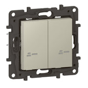 Legrand - Elektronischer Schalter Serienschalter Legrand 863932 2x 250W pro K. Sand