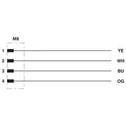 Phoenix Contact - Konfektioniertes Sensor-Aktor-Kabel Netzwerkkabel NBC-M 8MS/ 5,0-93B