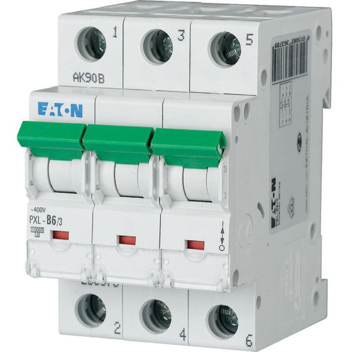 Eaton - Leitungsschutzschalter LS-Schalter m.Beschrift. PXL-B6/3 B 6A, 3p