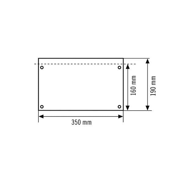 ESYLUX - Piktogramm für Not-/Hinweisleuchte Piktogrammscheibe 1-seitig SLX32DIS #EN10032509 PO