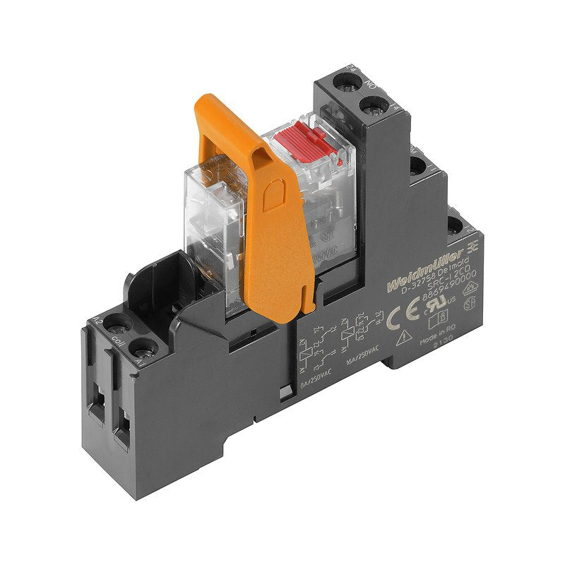 Weidmüller - Schaltrelais Relaiskoppler m.Prüftaste RCIKIT230VAC1COLD/PB 230V/3,2mA AC − 10 Stück