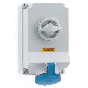 Bals Elektrotech - CEE-Steckdose abschaltbar, abgesichert (IEC 60309) Wandsteckdose abschaltbar 16933 verriegelt 63A 4p 2