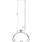 DEHN - Fangeinrichtung für Blitzschutz Fangeinrichtung Niro/Al FS 10 1000 FG AL V2A f.First-/Gratsteine
