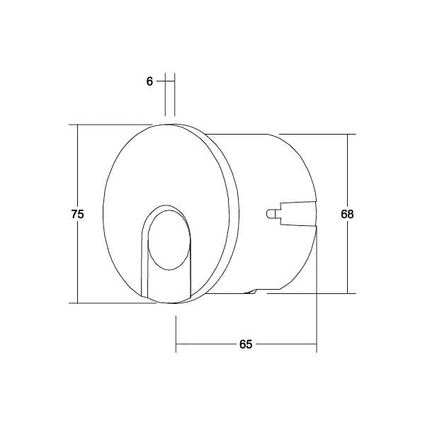 Brumberg Leuchten - Decken-/Wandleuchte LED-Wandeinbauleuchte 10156073 für Gerätedosen