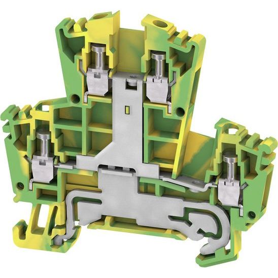 Weidmüller - Schutzleiter-Reihenklemme Durchgangsklemme WDK 2.5PE 69,5x5,1x63mm